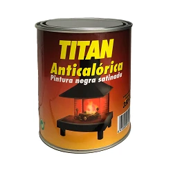 Pintura anticalórica negro satinado 750 ml