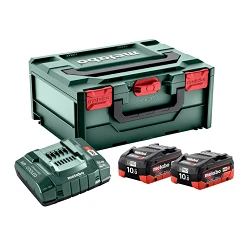 SET METABO BATERIAS 2 X LIHD 10 Ah + ASC 145 +