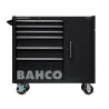 Carro negro XL de 6 cajones equipado con 223 herramientas