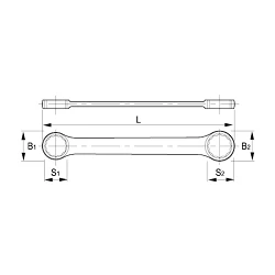 Llave de estrella plana Irimo