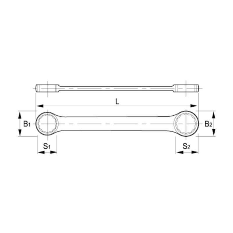Llave de estrella plana Irimo
