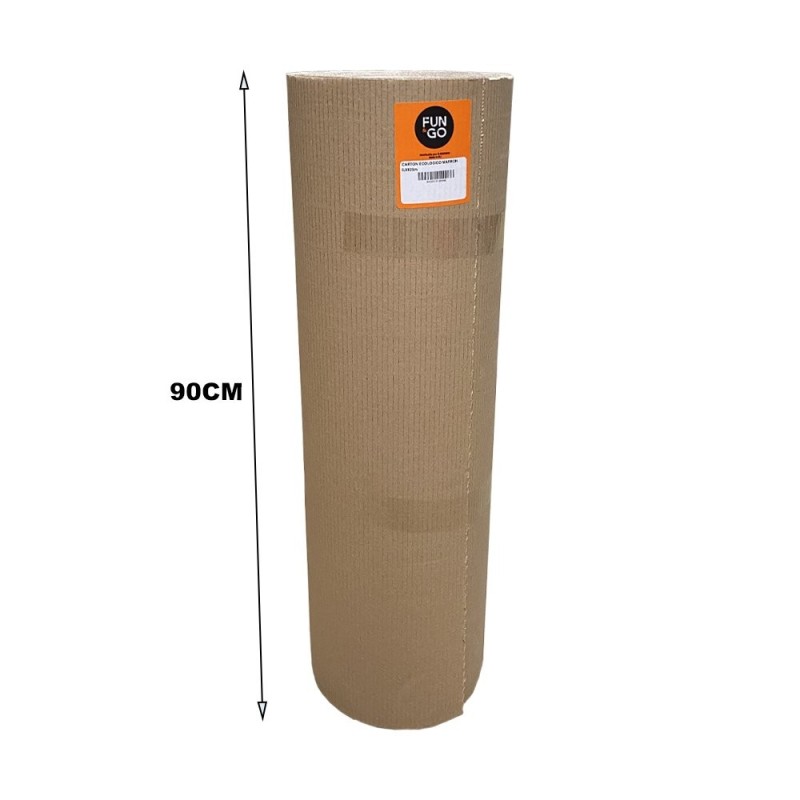 Rollo Cartón Ondulado Ecológico 250gr/M2 90mm x 25mt