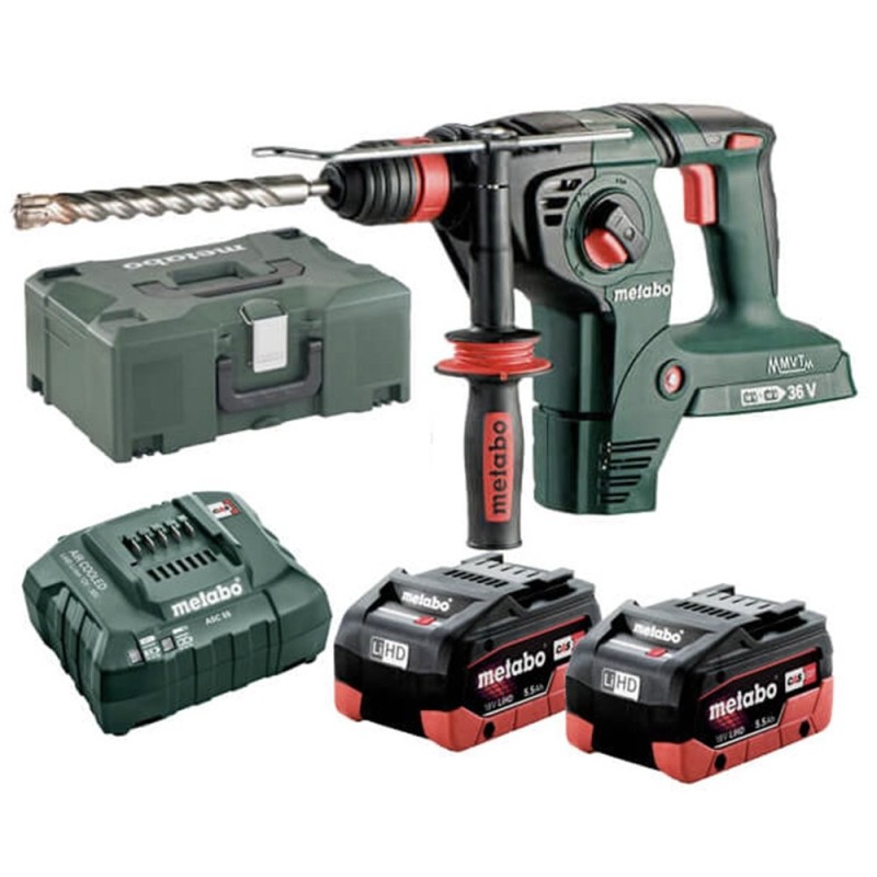 Martillo Dos Baterías 2x18V Metabo KHA 36-18 LTX