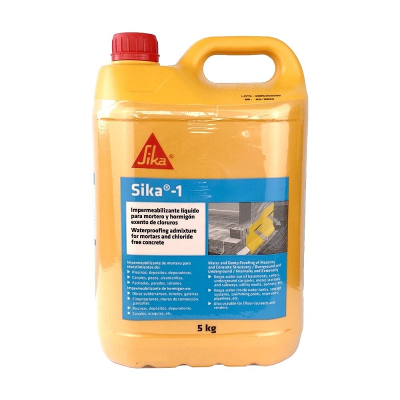 Sika 1 Impermeabilizante líquido para morteros y hormigones