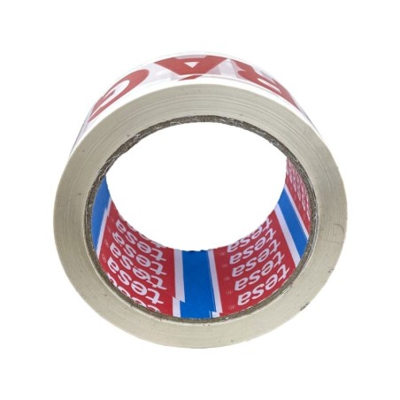 Cinta Adhesiva Frágil Alevar - 50mm X 66m, Texto Rojo, Pack De 6 Rollos