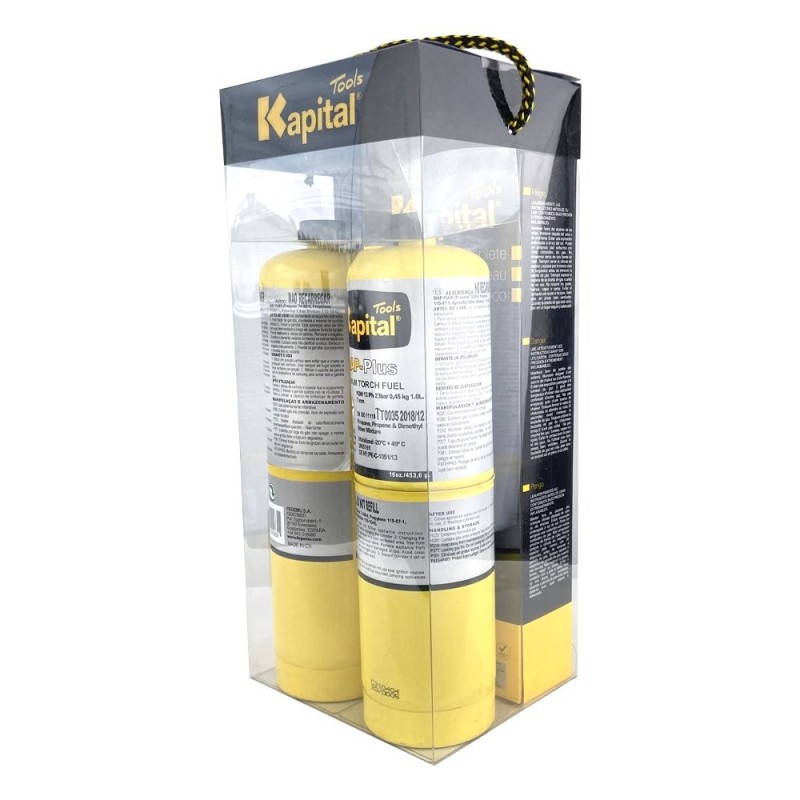 Kit de soplete KT747 + 2 Botellas de gas MAP-PLUS