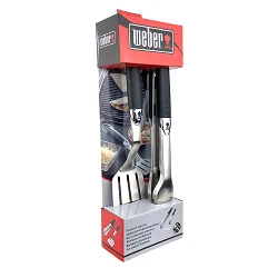 Juego de Utensilios para Barbacoa en Acero Inoxidable Weber 6645