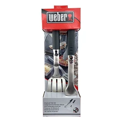 Juego de Utensilios para Barbacoa en Acero Inoxidable Weber 6645