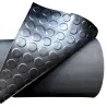 Plancha de Goma Círculos 1.5 M Ancho Color Negro