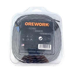 Hilo para Desbrozadora Orework de Nylon Trenzado Color Negro