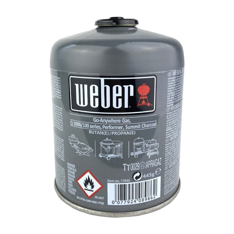 Bombona De Gas Para Barbacoas 445 Gramos Weber 17846