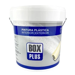 Pintura Plástica Blanco Mate Para Interior y Exterior Box Plus