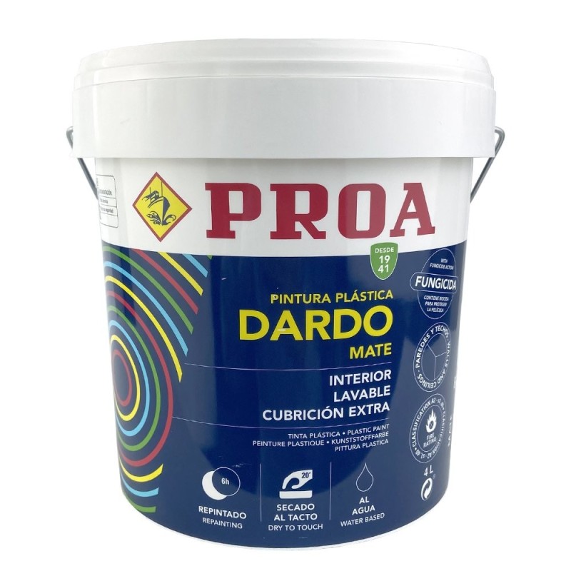 Pintura plástica interior mate Dardo Proa. Tienda Pinturas Proa oferta