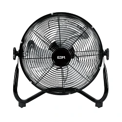 Ventilador Industrial de Suelo 45W 30Cm Negro EDM 009714