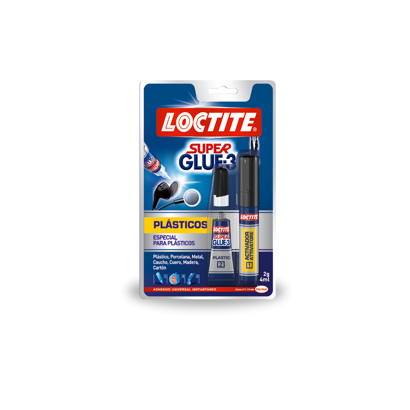 Adhesivo Loctite Super Glue 3 Plásticos