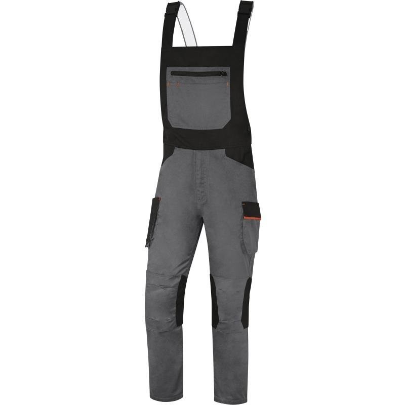 Pantalón peto Mach2v3 gris/naranja