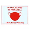 Cartel de uso obligatorio de mascarilla