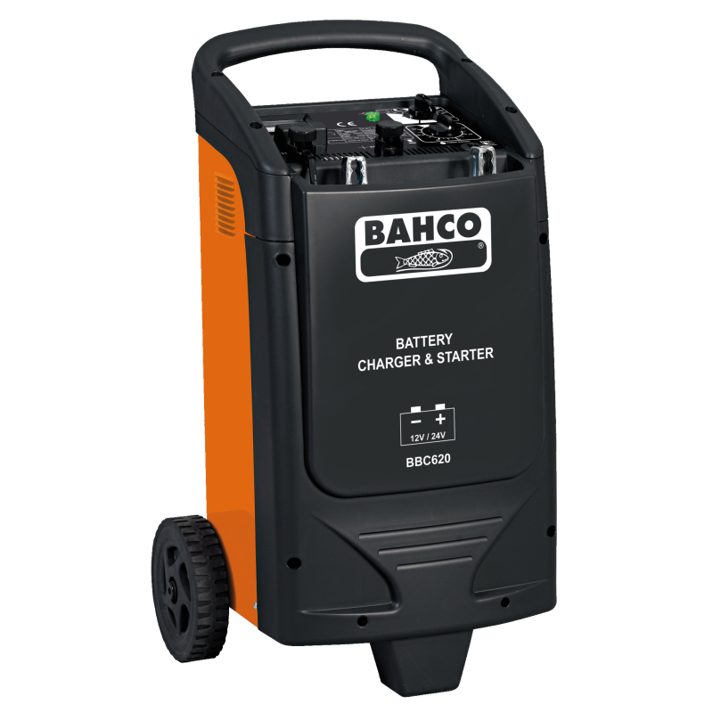 Cargador/Arrancador de baterías con ruedas Bahco BBC620