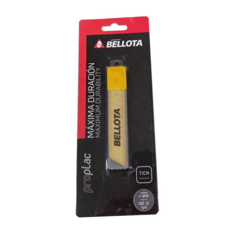 Blíster de 5 hojas de cutter Bellota H51406 Titanium