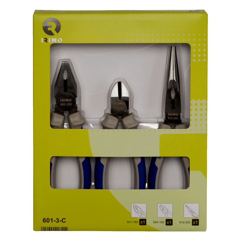 Juego de alicates 601-3-C Irimo