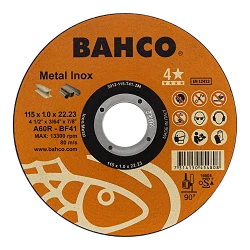 Disco abrasivo de corte para metal e inox 3912 Bahco