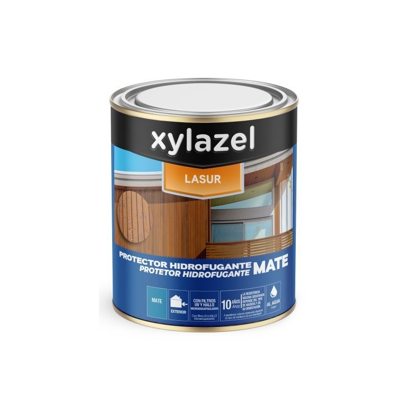 Protector hidrofugante para madera Xylazel Lasur Mate