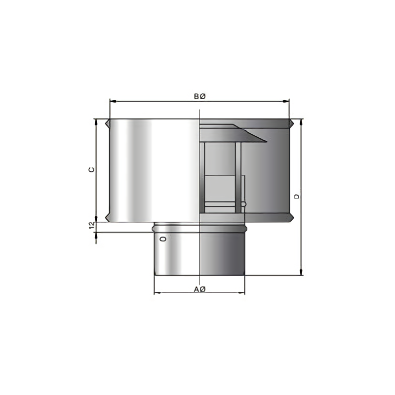 Sombrerete Antirrevoco base Cuadrada y Rectangular  Sombrerete,  Almacenamiento de herramientas, Zingueria