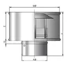 Sombrerete antiviento para chimenea de simple pared estanco BAG Bofill