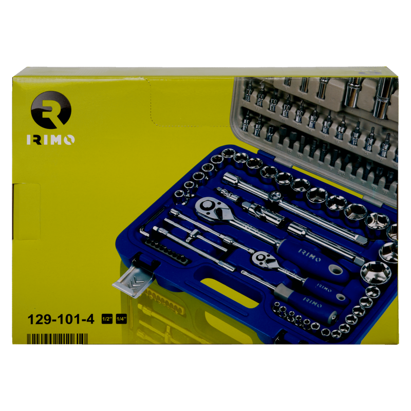 Maletín herramientas llaves de vaso IRIMO 129-101-4 101Pzas.