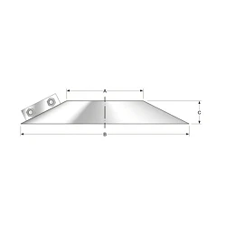 Remate exterior vierteaguas para chimenea de doble pared VDP Bofill