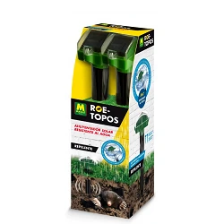 Ahuyentador de topos solar. Pack de 2 unidades.