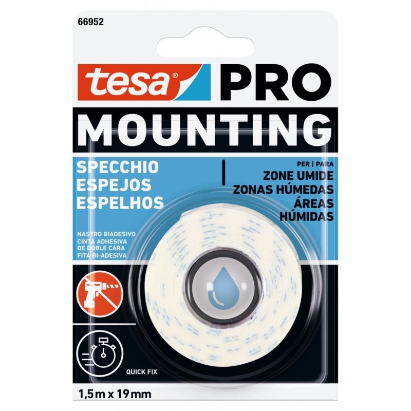 Cinta adhesiva blanca de doble cara Mounting PRO Espejos