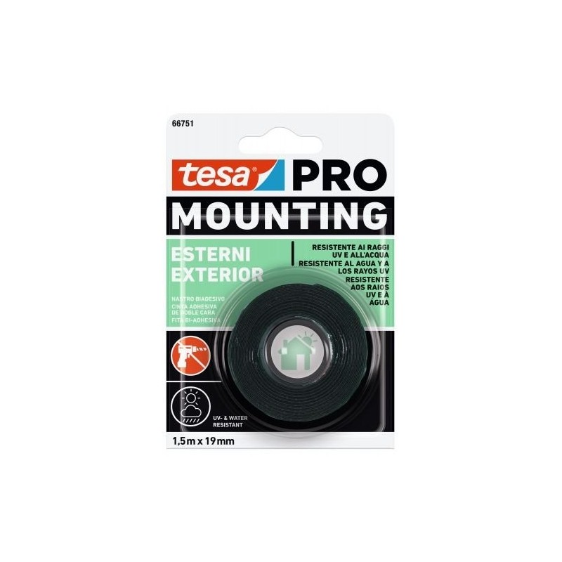 Cinta adhesiva de doble cara Mounting PRO Exterior