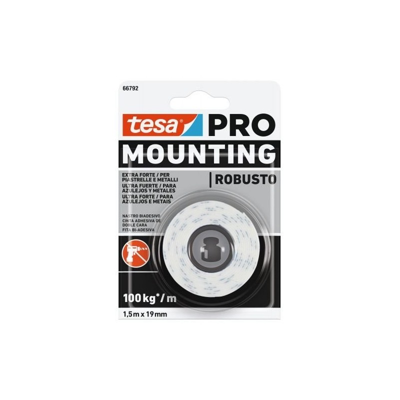 Cinta adhesiva blanca de doble cara Mounting PRO Ultra Strong