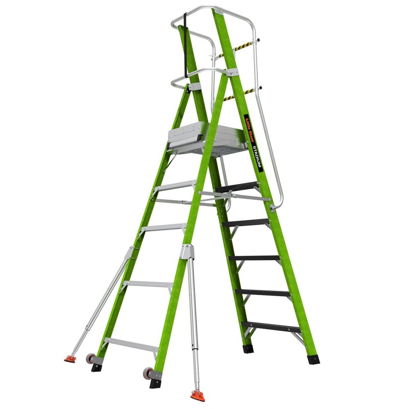 Escalera de fibra de vidrio con plataforma Stadium de Svelt