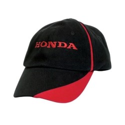 Gorra negra Honda con ribete rojo