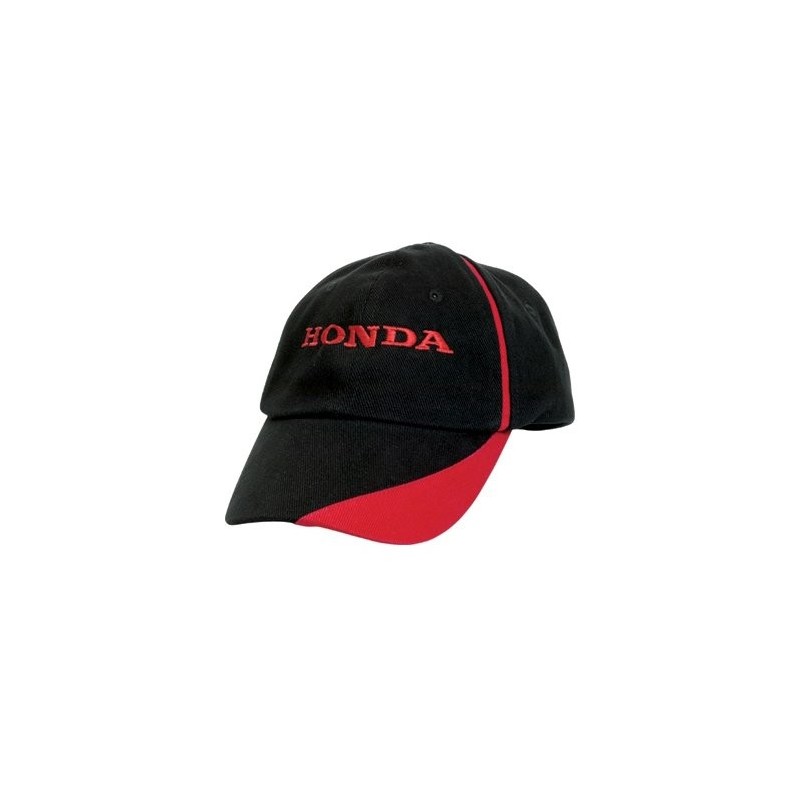 Gorra negra Honda con ribete rojo