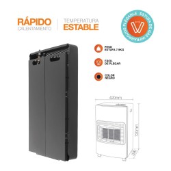 Estufa de gas de infrarrojos plegable 4200W