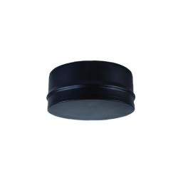 Tapón para tubo esmaltado negro de doble pared para estufas