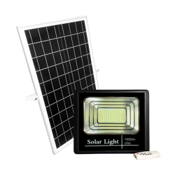 Foco LED solar exterior con mando