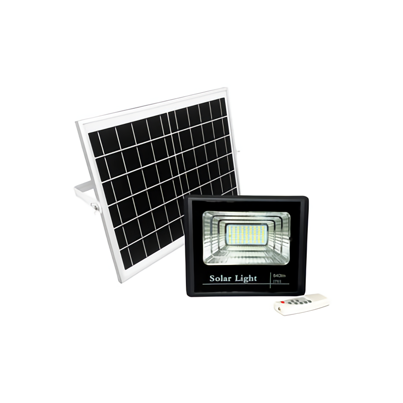 Foco LED solar exterior con mando