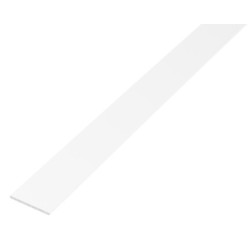 Pletina de aluminio lacado blanco de 1 metro