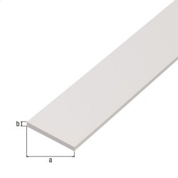 Pletina de PVC blanco de 1 metro