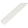 Perfil en ángulo desigual de PVC blanco de 1 metro