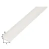 Perfil en ángulo desigual de PVC blanco de 1 metro