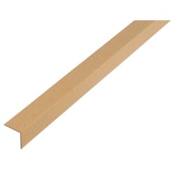 Perfil en ángulo de PVC acabado madera de 1 metro
