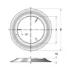 Embellecedor vitrificado para chimenea de simple pared PLNM Bofill