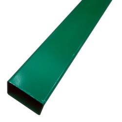 Poste Rectangular para Panel Plegado verde en Acero Galvanizado