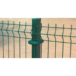 Poste Rectangular para Panel Plegado verde en Acero Galvanizado