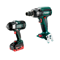 Pack de 2 atornilladores Metabo SSW 18 LTX 400 BL y SSW 18 LTX 1750 BL más baterías